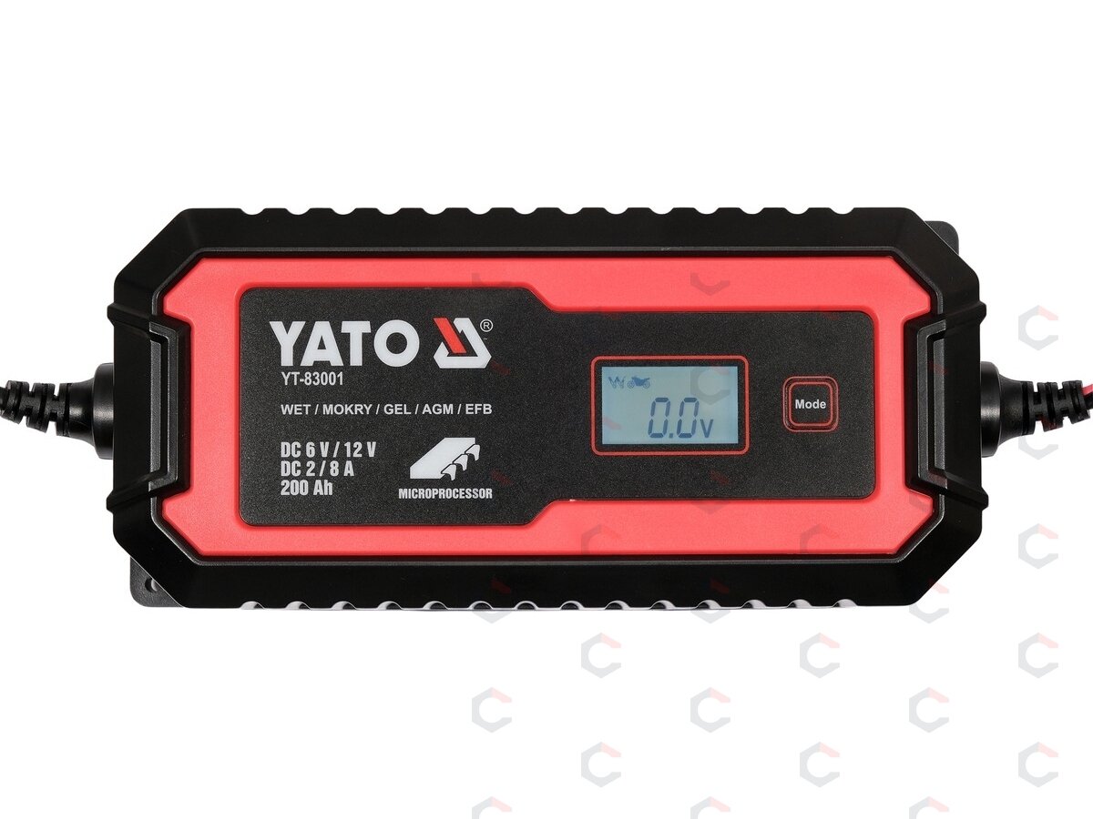 Pakrovėjas akumuliatoriams | 6 V / 12 V, mikroprocesorinis | LCD, AGM/GEL/EFB (YT-83001) 3 Pakrovėjas akumuliatoriams | 6 V / 12 V, mikroprocesorinis | LCD, AGM/GEL/EFB (YT-83001) 3