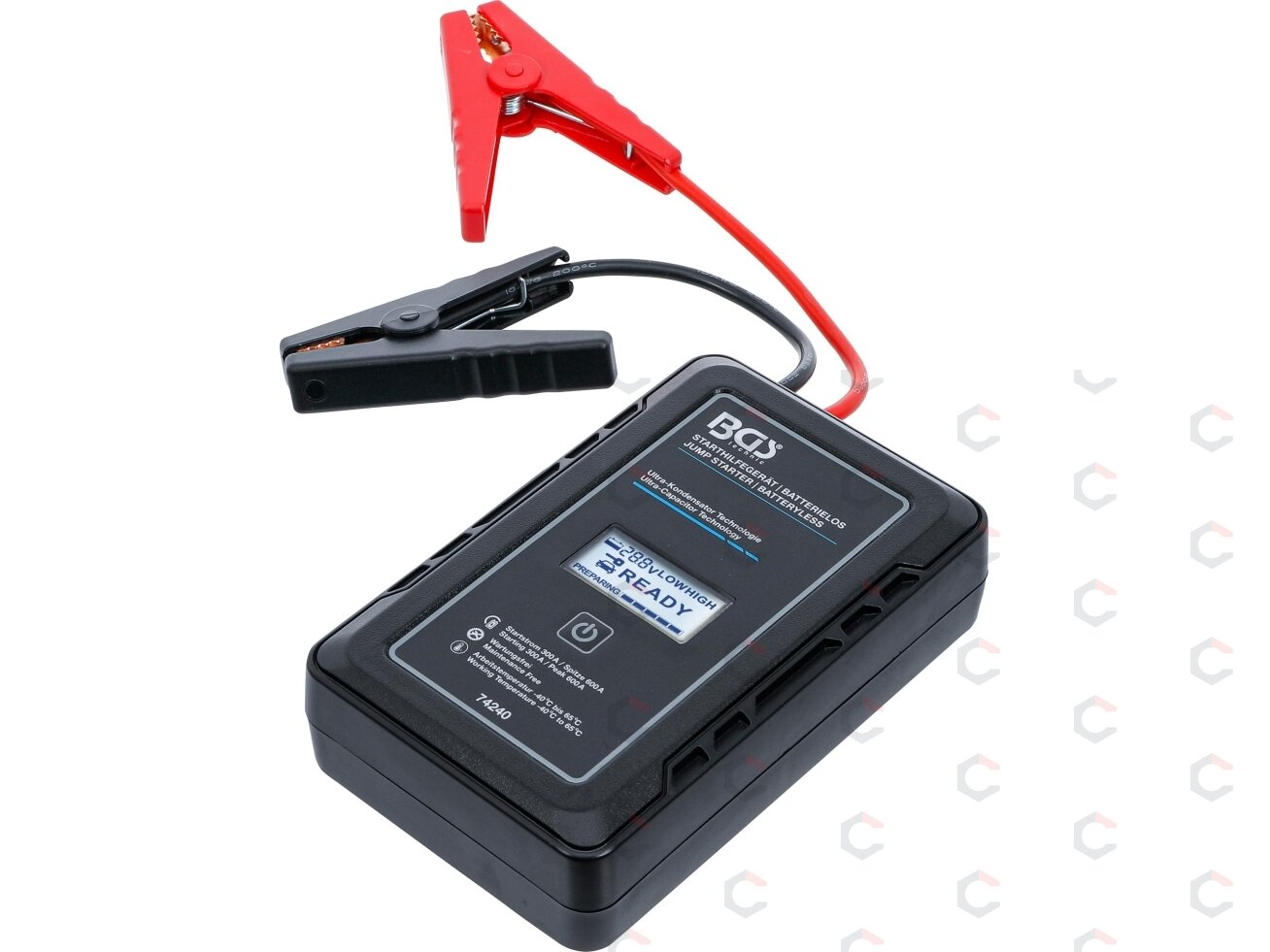 Paleidėjas / užvedėjas | Be baterijų | Ultra-Capacitor Technologie | 12 V / 300 A / 600 A (74240)