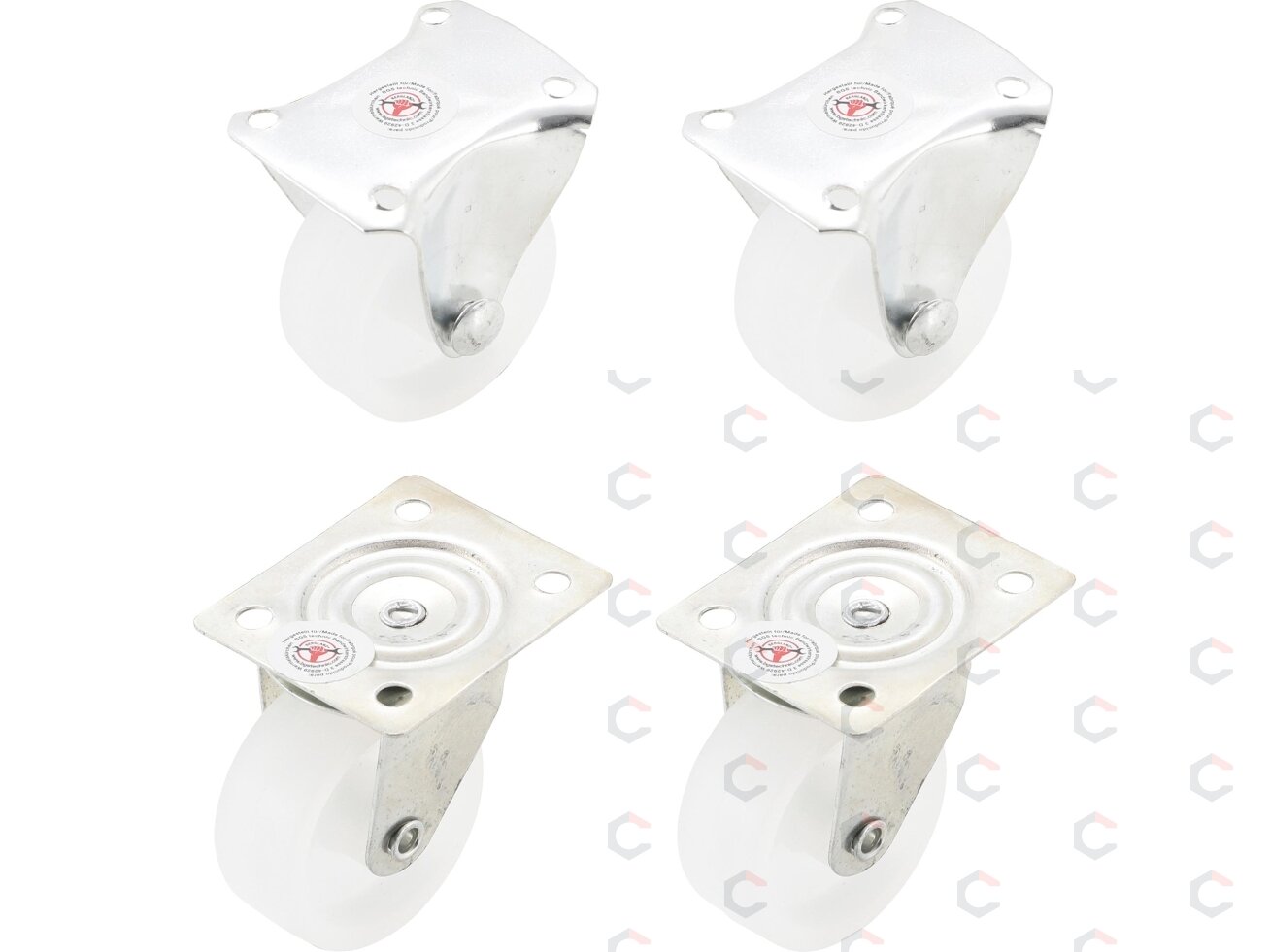 Pasukami ir fiksuojami ratukai | 40 mm | 4 vnt. (80330B) 2 Pasukami ir fiksuojami ratukai | 40 mm | 4 vnt. (80330B) 2