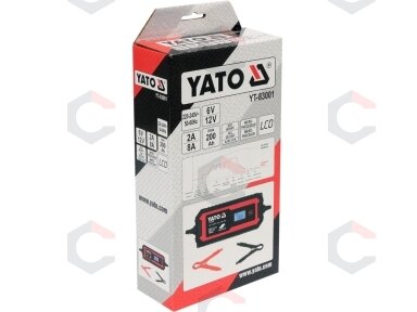 Pakrovėjas akumuliatoriams | 6 V / 12 V, mikroprocesorinis | LCD, AGM/GEL/EFB (YT-83001)