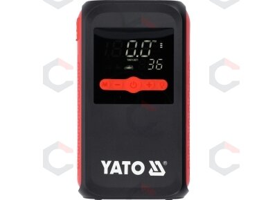 Paleidimo įrenginys su kompresoriumi | 12 V | 12000 mAh | pikinė srovė 600 A (YT-83086)