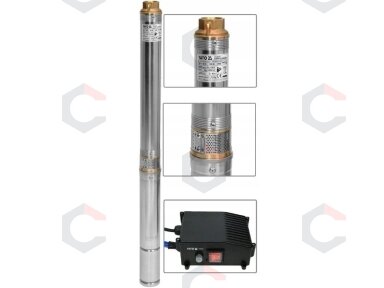 Panardinamasis giluminis siurblys – inox korpusas | 550 W | 50 m | 6000 l/val (YT-85301) Panardinamasis giluminis siurblys – inox korpusas | 550 W | 50 m | 6000 l/val (YT-85301)