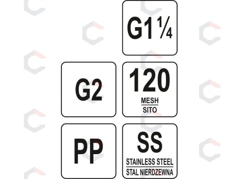 Pakaitinė kasetė Y tipo vandens filtrui | 1.5" ir 2" (88936) 3 Pakaitinė kasetė Y tipo vandens filtrui | 1.5" ir 2" (88936) 3