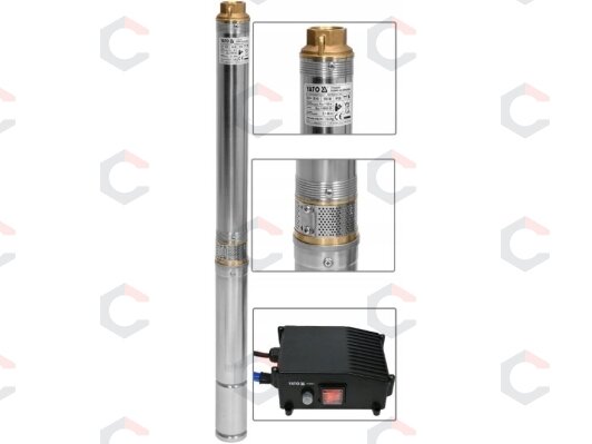 Panardinamasis giluminis siurblys – inox korpusas | 550 W | 50 m | 6000 l/val (YT-85301) Panardinamasis giluminis siurblys – inox korpusas | 550 W | 50 m | 6000 l/val (YT-85301)