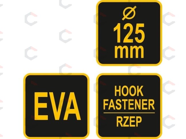 Padas velcro rankinis | 125 mm (07955) 4 Padas velcro rankinis | 125 mm (07955) 4