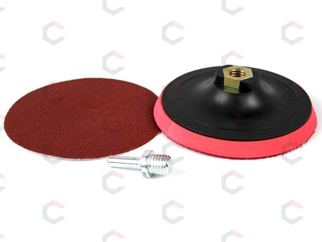 Padas velcro storas, su adapteriu 125mm, M14 (ES203125-A) 2 Padas velcro storas, su adapteriu 125mm, M14 (ES203125-A) 2