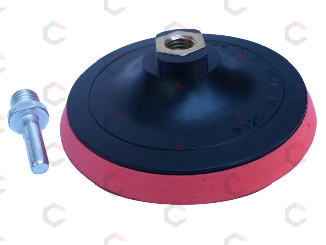 Padas velcro storas, su adapteriu 125mm, M14 (ES203125-A) Padas velcro storas, su adapteriu 125mm, M14 (ES203125-A)