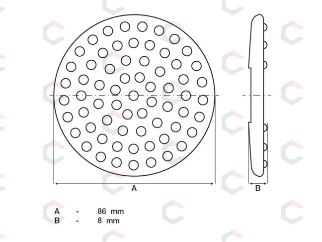 Keičiama guminė atrama domkratui BGS 7875 | Ø 86 × 8 mm (7875-3) 1 Keičiama guminė atrama domkratui BGS 7875 | Ø 86 × 8 mm (7875-3) 1