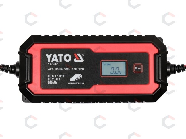 Pakrovėjas akumuliatoriams | 6 V / 12 V, mikroprocesorinis | LCD, AGM/GEL/EFB (YT-83001) 3 Pakrovėjas akumuliatoriams | 6 V / 12 V, mikroprocesorinis | LCD, AGM/GEL/EFB (YT-83001) 3