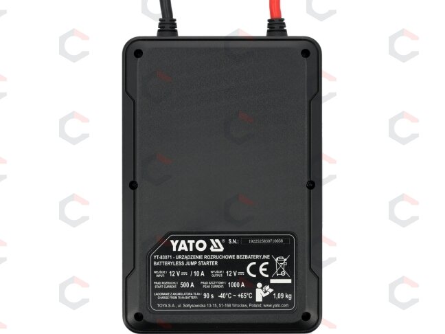 Kondensatorinis paleidimo įrenginys be baterijos | 12 V | 500 A | pikinė srovė 1000 A (YT-83071) 2 Kondensatorinis paleidimo įrenginys be baterijos | 12 V | 500 A | pikinė srovė 1000 A (YT-83071) 2