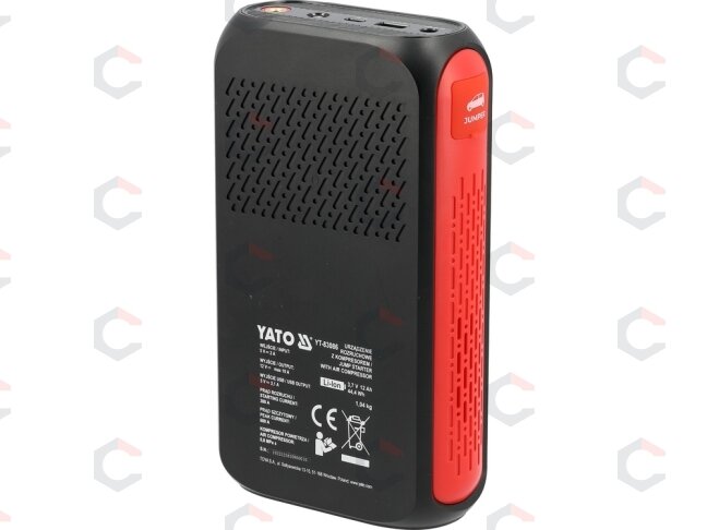 Paleidimo įrenginys su kompresoriumi | 12 V | 12000 mAh | pikinė srovė 600 A (YT-83086) 5