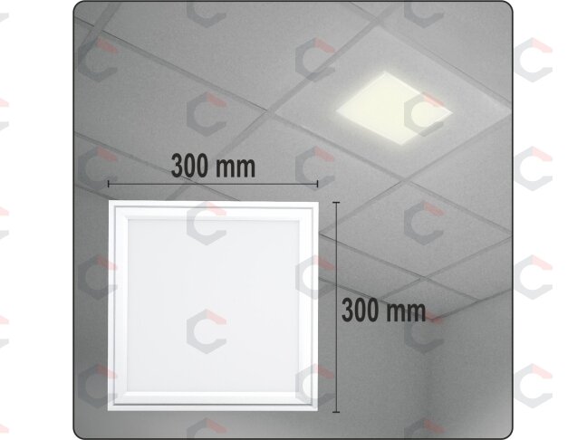 Patalpų šviestuvas LED 18W 1150LM 300x300x15mm (YT-81941) 1 Patalpų šviestuvas LED 18W 1150LM 300x300x15mm (YT-81941) 1