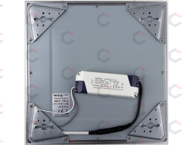 Patalpų šviestuvas LED 18W 1150LM 300x300x15mm (YT-81941) 2 Patalpų šviestuvas LED 18W 1150LM 300x300x15mm (YT-81941) 2
