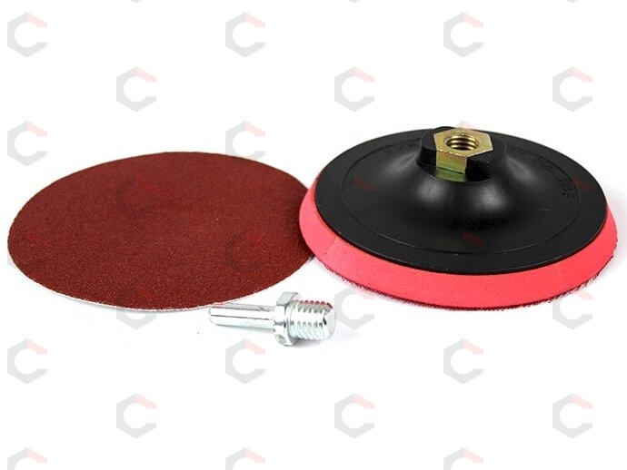Padas velcro storas, su adapteriu 125mm, M14 (ES203125-A) 2 Padas velcro storas, su adapteriu 125mm, M14 (ES203125-A) 2