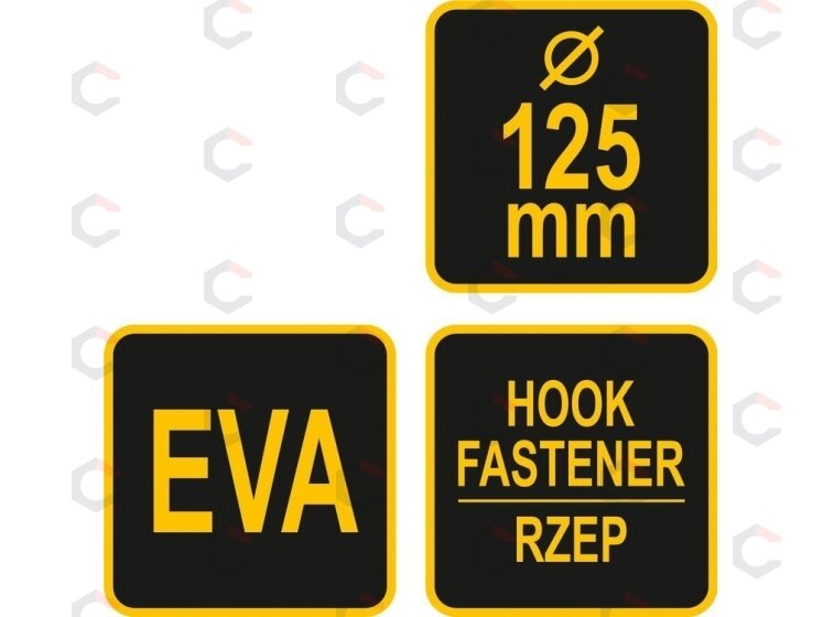 Padas velcro rankinis | 125 mm (07955) 4 Padas velcro rankinis | 125 mm (07955) 4