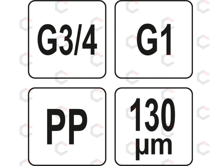 Pakaitinė kasetė Y tipo vandens filtrui | 3/4" ir 1" (88938) 3