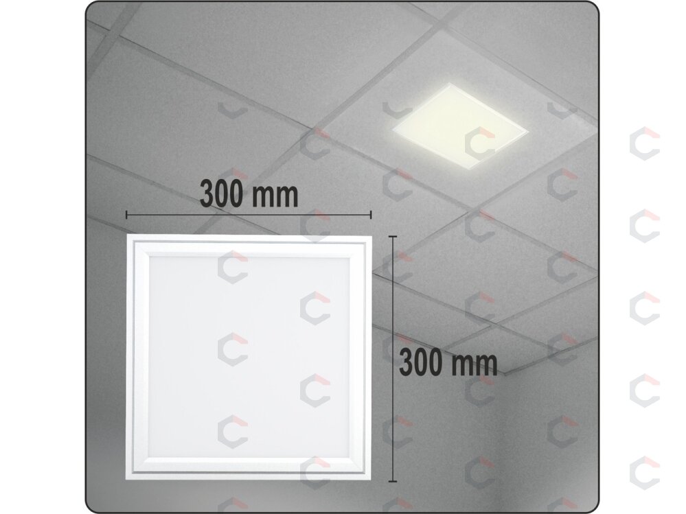 Patalpų šviestuvas LED 18W 1150LM 300x300x15mm (YT-81941) 1 Patalpų šviestuvas LED 18W 1150LM 300x300x15mm (YT-81941) 1