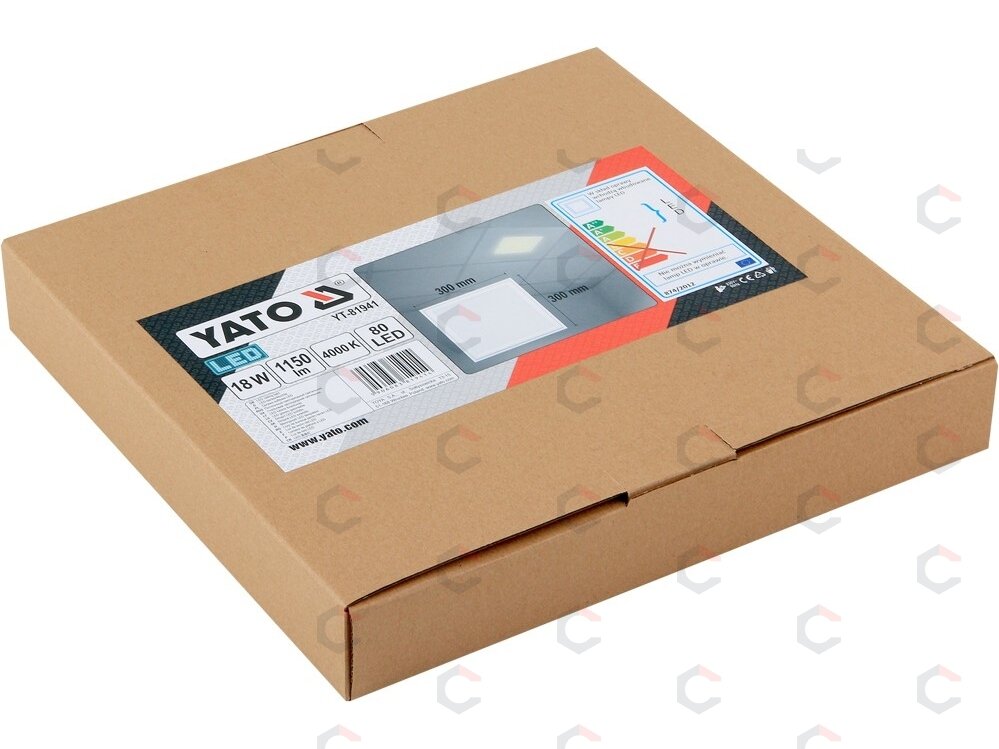 Patalpų šviestuvas LED 18W 1150LM 300x300x15mm (YT-81941) 4 Patalpų šviestuvas LED 18W 1150LM 300x300x15mm (YT-81941) 4