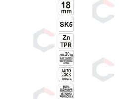 Peilis laužomomis geležtėmis | metalinis | 18 mm (YT-75122) 3 Peilis laužomomis geležtėmis | metalinis | 18 mm (YT-75122) 3