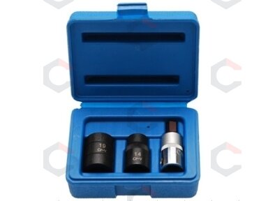 Penkiakampių galvučių rinkinys suportams 1/2" (FE1106) Penkiakampių galvučių rinkinys suportams 1/2" (FE1106)