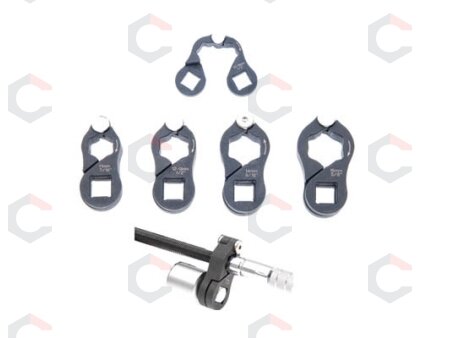 Peteliškės tipo raktų komplektas 4vnt, 17-24 mm (1381) 2