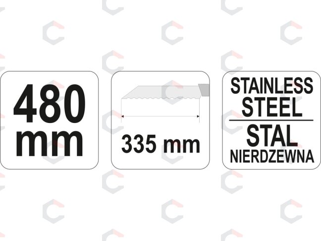 Peilis izoliacinėms medžiagoms | 500 mm (YT-7623) 2 Peilis izoliacinėms medžiagoms | 500 mm (YT-7623) 2