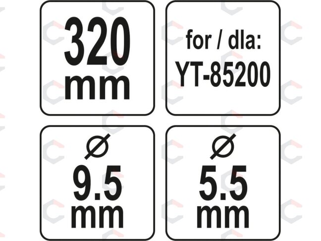 Peilis žoliapjovei | 320 mm (YT-85160) 4 Peilis žoliapjovei | 320 mm (YT-85160) 4