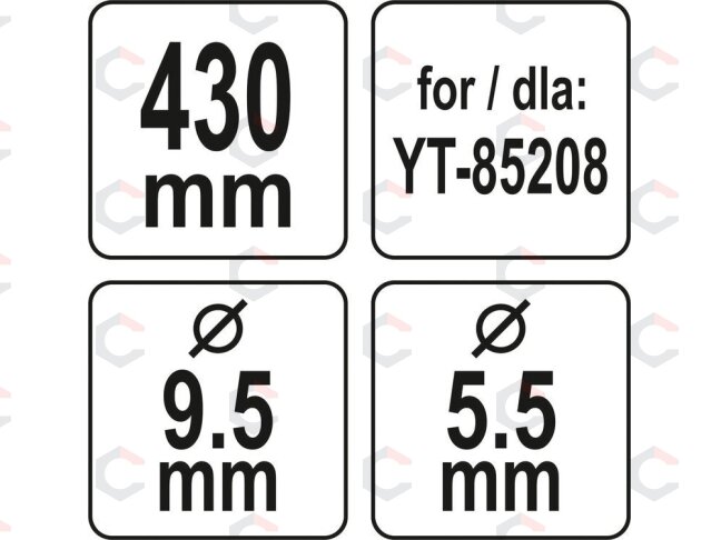 Peilis žoliapjovei | 430 mm (YT-85162) 4 Peilis žoliapjovei | 430 mm (YT-85162) 4