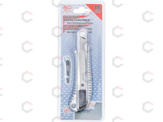 Peiliukas metalinis | cinkuotas | ašmenų plotis 18 mm (7958) 4