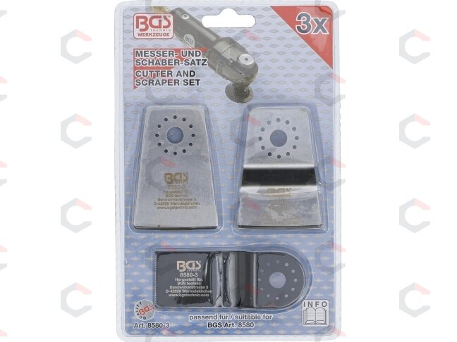Peiliukų / gramdiklių rinkinys | BGS 8580 (8580-3) 2 Peiliukų / gramdiklių rinkinys | BGS 8580 (8580-3) 2