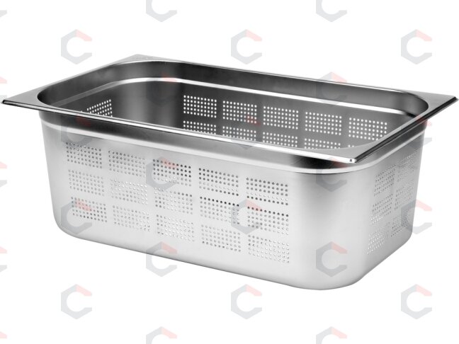 Perforuotas gastronominis indas GN 1/1 | 530 × 325 × 200 mm | nerūdijantis plienas | 25,5 l (YG-00345) Perforuotas gastronominis indas GN 1/1 | 530 × 325 × 200 mm | nerūdijantis plienas | 25,5 l (YG-00345)
