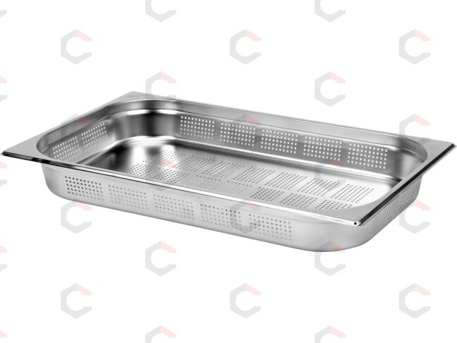 Perforuotas gastronominis indas GN 1/1 | 530 × 325 × 65 mm | nerūdijantis plienas | 8,5 l (YG-00342) Perforuotas gastronominis indas GN 1/1 | 530 × 325 × 65 mm | nerūdijantis plienas | 8,5 l (YG-00342)