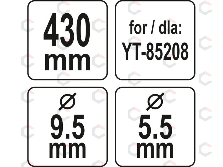 Peilis žoliapjovei | 430 mm (YT-85162) 4 Peilis žoliapjovei | 430 mm (YT-85162) 4