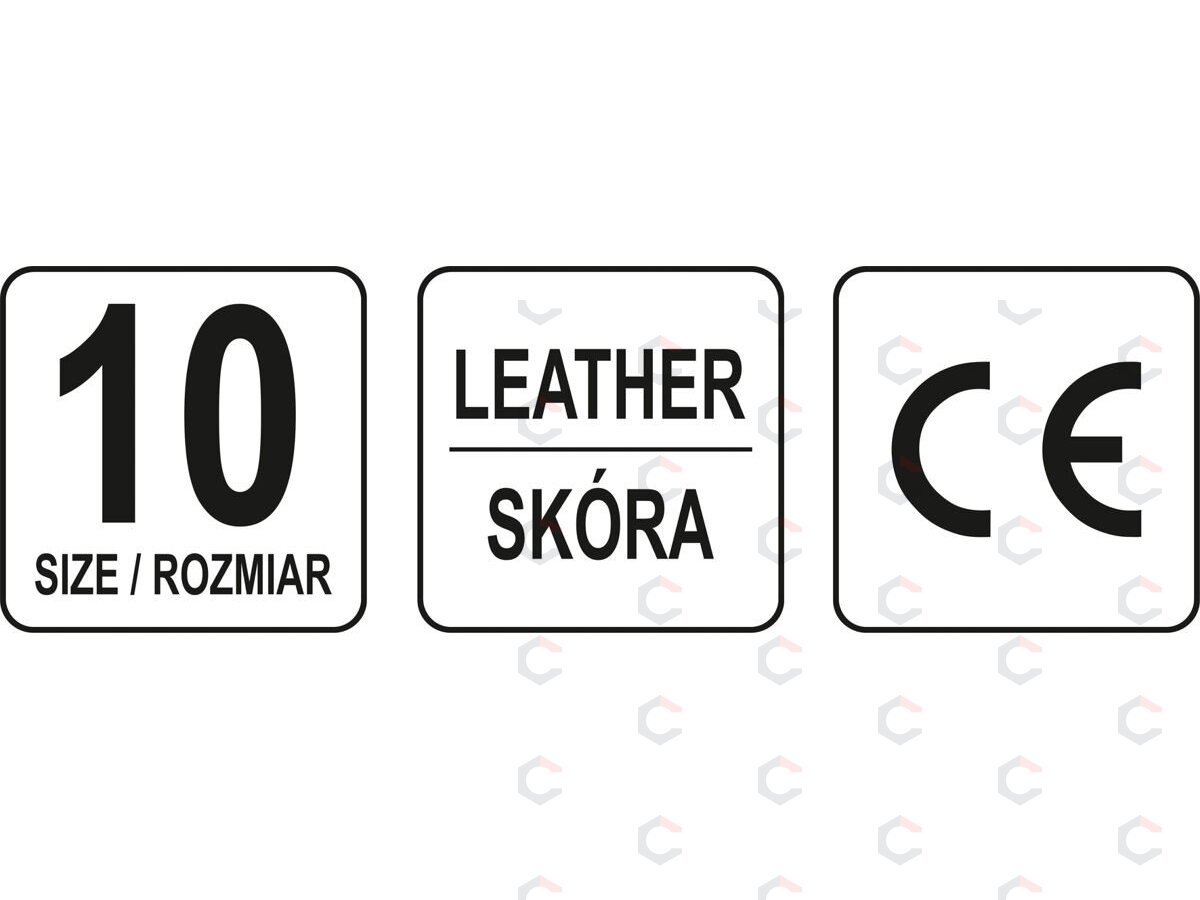 Pirštinės | Oda / elastiniai galai | 10 dydis (YT-74645) 2 Pirštinės | Oda / elastiniai galai | 10 dydis (YT-74645) 2