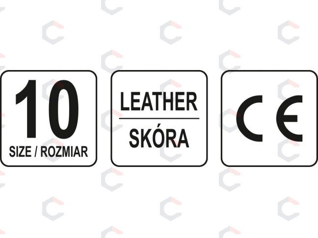 Pirštinės | Oda / elastiniai galai | 10 dydis (YT-74645) 2 Pirštinės | Oda / elastiniai galai | 10 dydis (YT-74645) 2