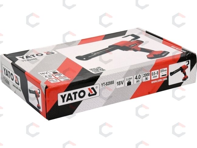 Pistoletas silikonui akumuliatorinis | 18V | 1 X 4,0AH (YT-82888) 3