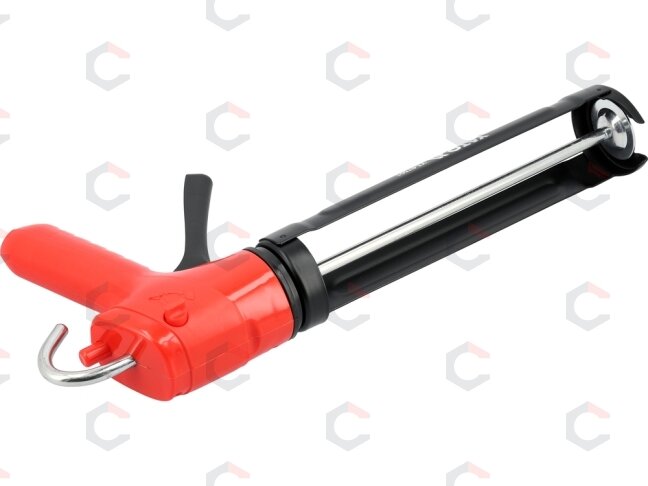 Pistoletas silikonui su srauto stabdymo vožtuvu 230 mm | 300 ml (YT-67501) 1 Pistoletas silikonui su srauto stabdymo vožtuvu 230 mm | 300 ml (YT-67501) 1