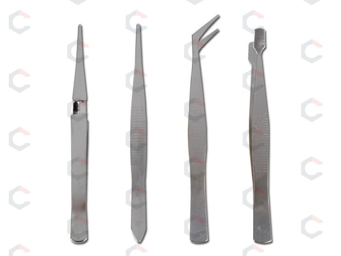 Pincetų rinkinys | 105-120 mm | 4 vnt. (TS4) Pincetų rinkinys | 105-120 mm | 4 vnt. (TS4)