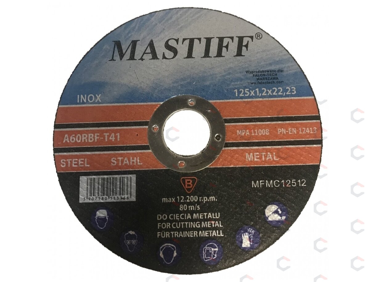 Pjovimo diskas metalui | 125x1.2x22,23 (A60TBF-12) Pjovimo diskas metalui | 125x1.2x22,23 (A60TBF-12)
