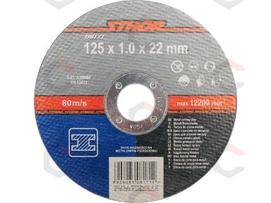 Pjovimo diskas metalo pjaustymui | 125 x 1 x 22 mm (08171) Pjovimo diskas metalo pjaustymui | 125 x 1 x 22 mm (08171)