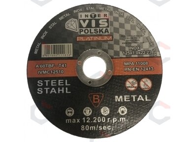 Pjovimo diskas metalui | 125x1.0x22,2 (SK11008) Pjovimo diskas metalui | 125x1.0x22,2 (SK11008)