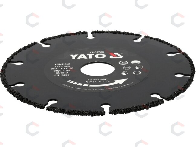 Pjovimo diskas medžiui | 125 mm (YT-59760) Pjovimo diskas medžiui | 125 mm (YT-59760)