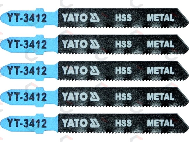 Pjūkliukai siaurapjūkliui 5vnt, 21 TPI / 1.2mm (metalui) (YT-3412) Pjūkliukai siaurapjūkliui 5vnt, 21 TPI / 1.2mm (metalui) (YT-3412)