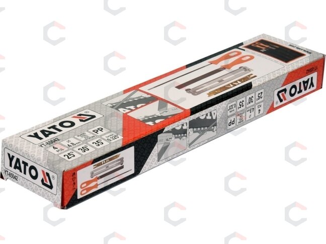 Pjūklo grandinės galandimo rinkinys | 4.8 mm | 4 vnt. (YT-85042) 3