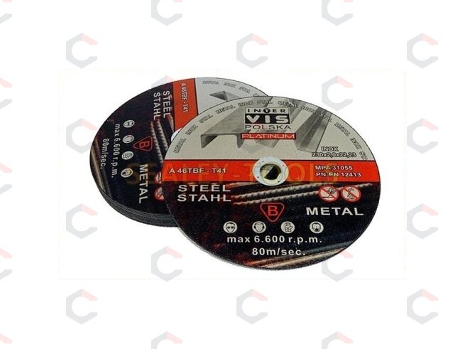 Pjovimo diskas metalui | 230x2x22,23 (A46TBF-23)