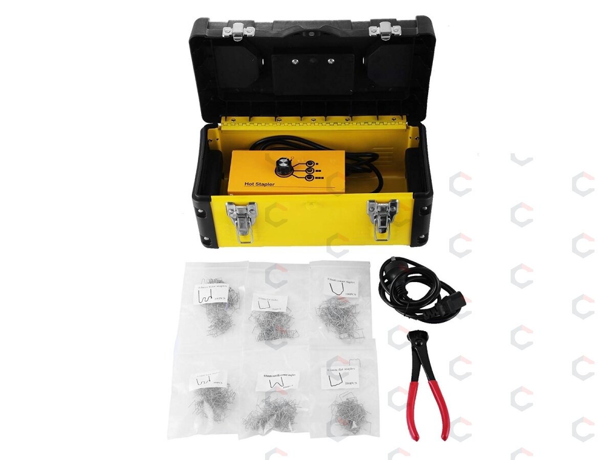 Plastiko remonto sistema / prietaisas | + 600 vnt kniedžių (HS008) 1 Plastiko remonto sistema / prietaisas | + 600 vnt kniedžių (HS008) 1
