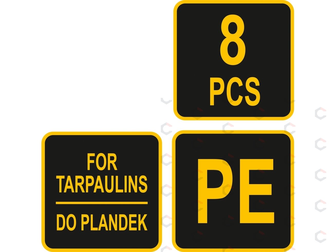 Plastikiniai klipsai / laikikliai | Tentų / palapinių tvirtinimui | 8 vnt. (85174) 2 Plastikiniai klipsai / laikikliai | Tentų / palapinių tvirtinimui | 8 vnt. (85174) 2