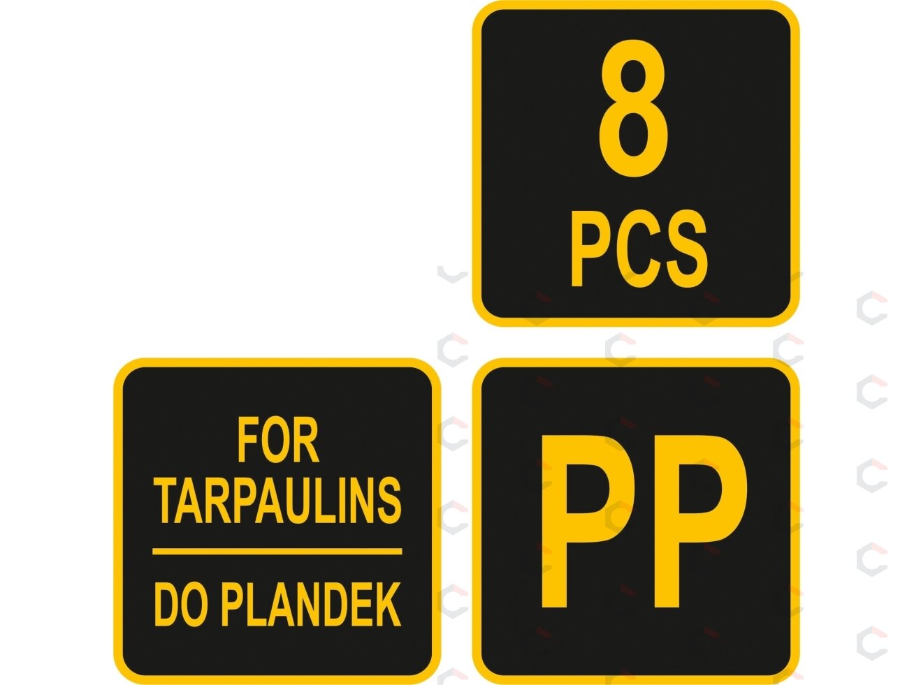 Plastikiniai nailoniniai klipsai | Tentų / palapinių tvirtinimui | 8 vnt. (85172) 2 Plastikiniai nailoniniai klipsai | Tentų / palapinių tvirtinimui | 8 vnt. (85172) 2