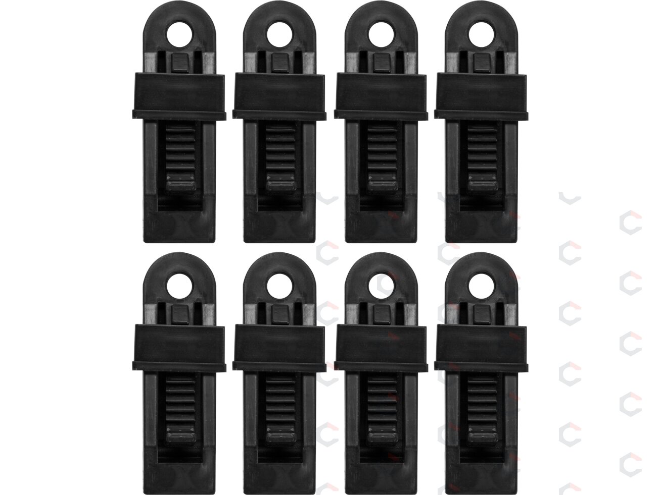 Plastikiniai nailoniniai klipsai | Tentų / palapinių tvirtinimui | 8 vnt. (85172) Plastikiniai nailoniniai klipsai | Tentų / palapinių tvirtinimui | 8 vnt. (85172)