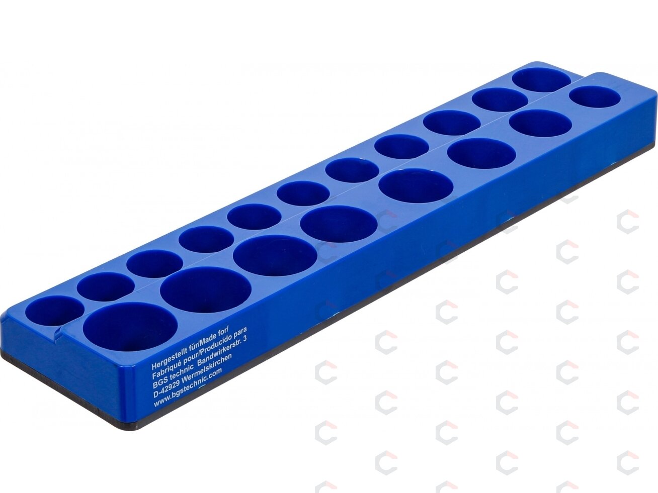 Plastikinis galvučių laikiklis | magnetinis | 12,5 mm (1/2") | 19 vietų (74598) 1